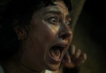 ‘Son of Sara: Volume 1’ Star Chloe Van Landschoot Talks Body & Pregnancy Horror Sara screams in pain in Son of Sara Volume 1