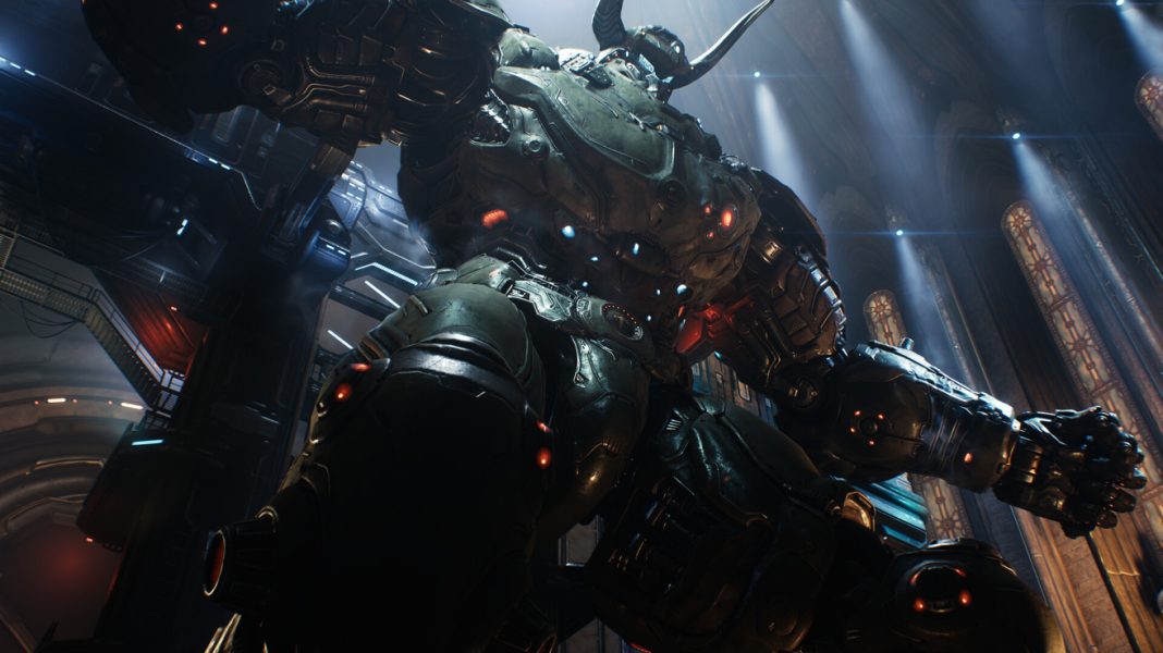 The Doom Slayer's Atlan getting ready to go in DOOM -The Dark Ages