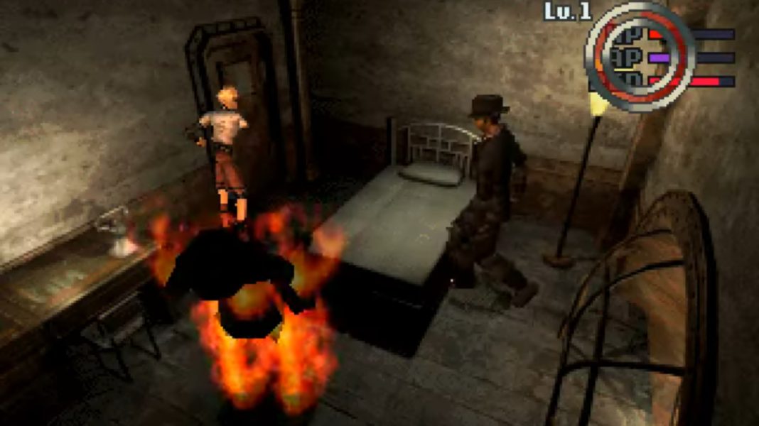 Rion battling a pair of rabbits in Galerians