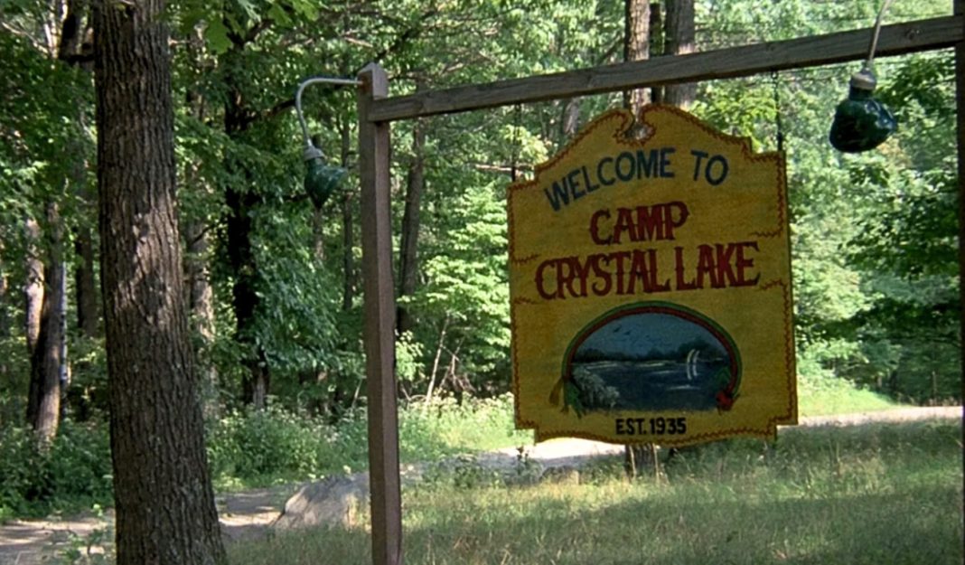 Camp Crystal Lake The Camp Crystal Lake sign in Friday the 13th.