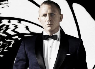 Daniel Craig as James Bond on the poster for Skyfall