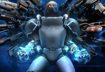 ‘SPRAWL Zero’ Game Review: The Y2K Revival Is Here Five posing with the game's arsenal in Sprawl Zero