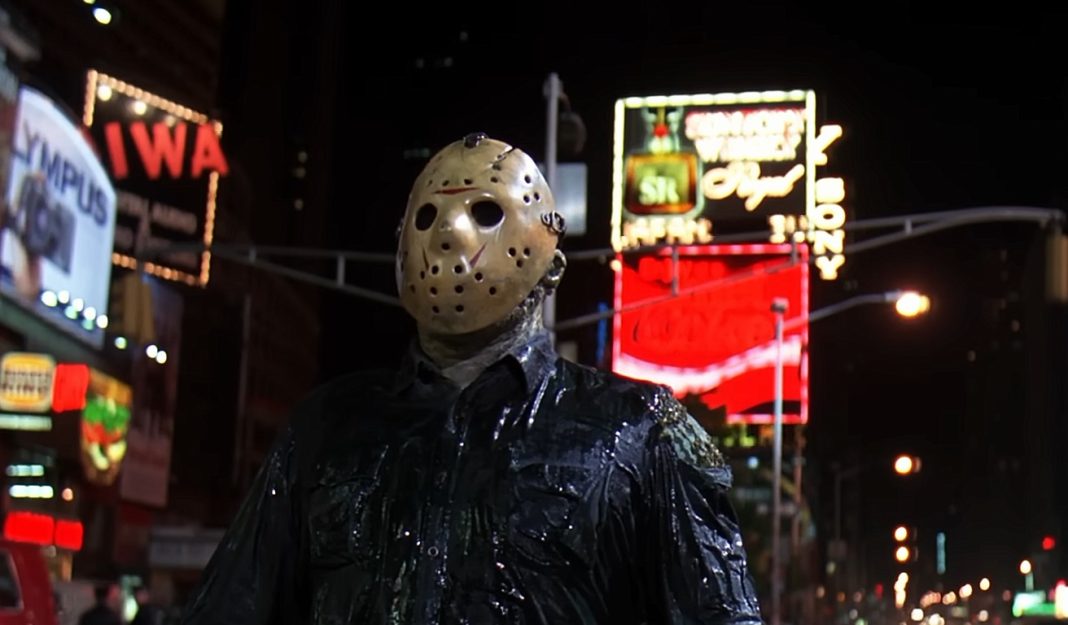Jason in Times Square in Friday the 13th: Jason Takes Manhattan Jason in Times Square in Friday the 13th: Jason Takes Manhattan