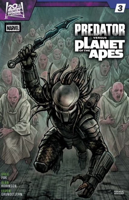 Predator vs. Planet of the Apes #3 cover