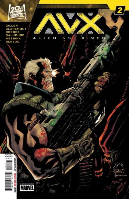 Alien Vs. X-Men #2 Written by Kieron Gillen and Chris Claremont Art by Geraldo Borges and David Messina Published by Marvel Comics