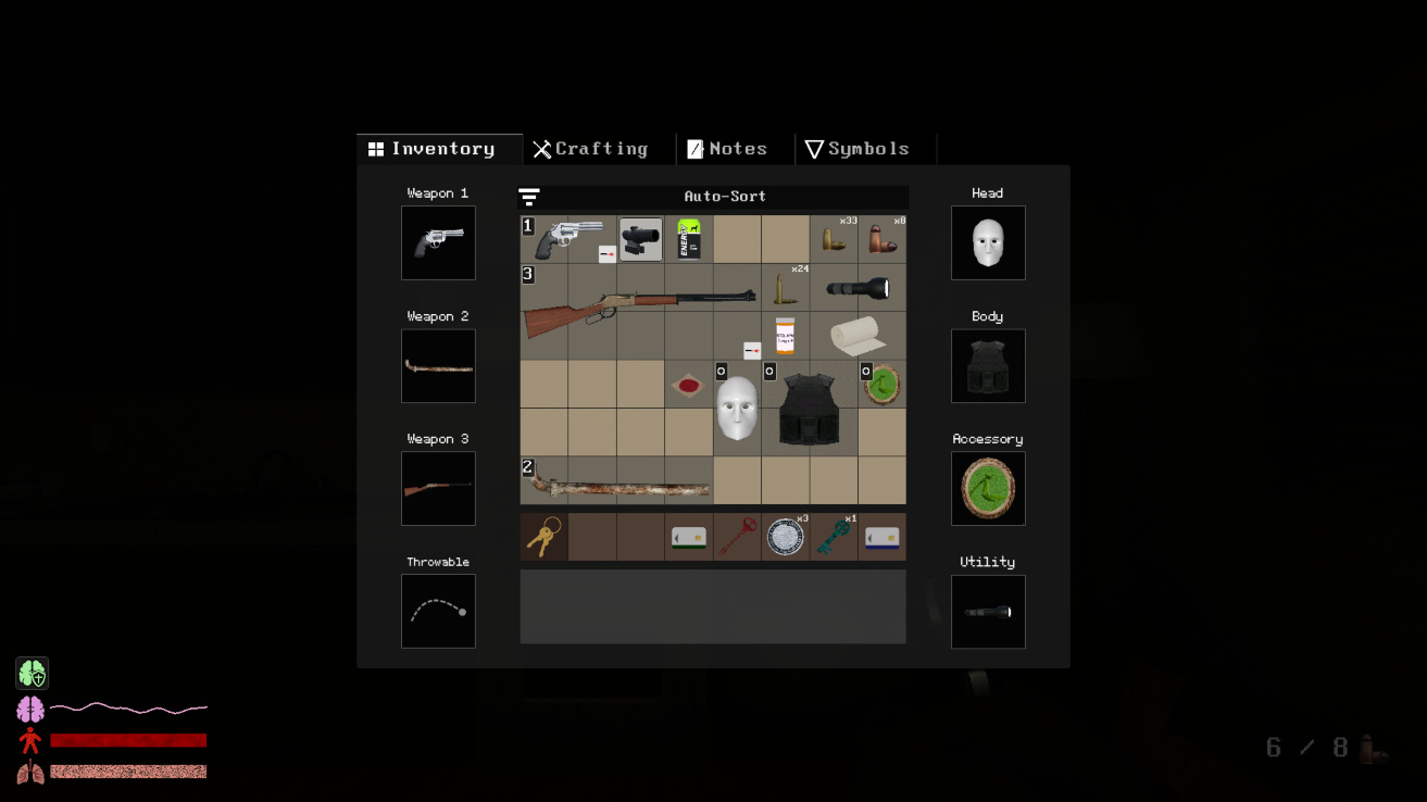 Organizing your inventory in Hypnostasis