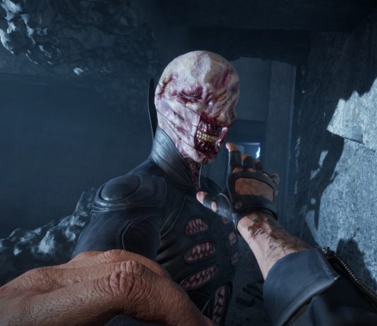 The Chatterer attacking Aidan in Hellraiser: Revival