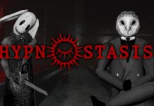 The owl and a masked killer facing the player in Hypnostasis