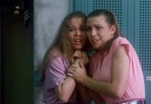 Graduation Day Blu-ray Review: An ’80s Slasher Cult Classic Gets the Troma Treatment Vanna White (right) and Karen Abbott (left) in a scene from the 1981 slasher horror film Graduation Day